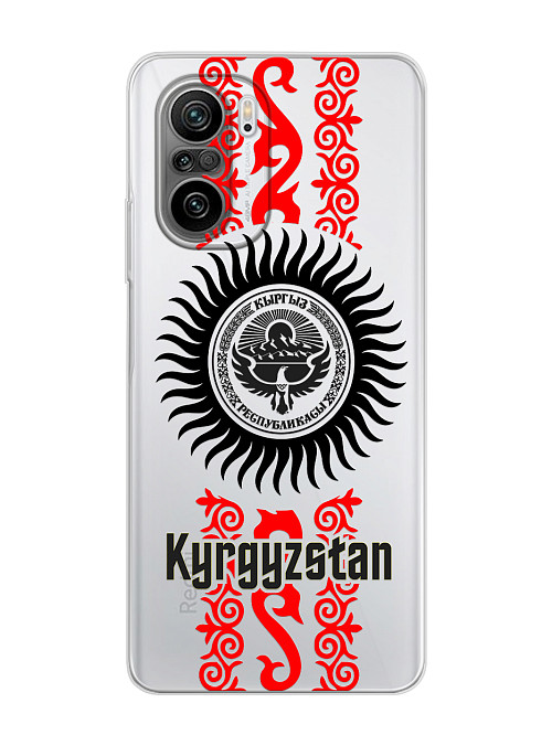 Силиконовый чехол для Poco F3 Кыргызстан орнамент