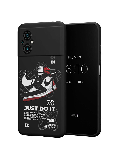 Силиконовый чехол для Poco M5 "NOVEL: Just Do It"