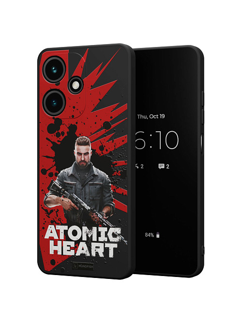 Силиконовый чехол для Infinix Hot 30i "Atomic Heart: Майор Нечаев"