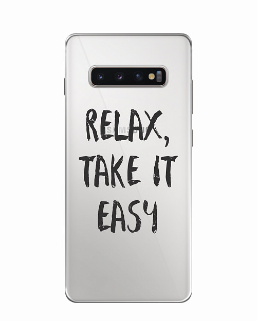 Силиконовый чехол для Samsung Galaxy S10 Plus Relax, take it easy