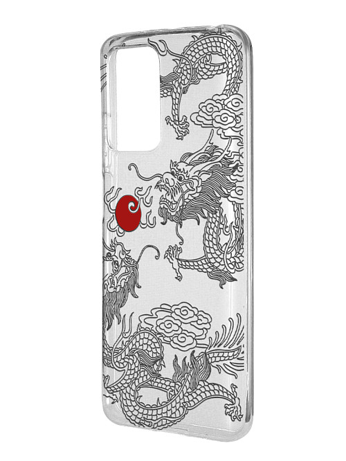 Силиконовый чехол для Xiaomi Redmi 10 Японский дракон