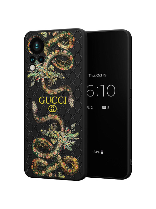 Силиконовый чехол для Infinix Note 11 (4G) "NOVEL: Gucci"