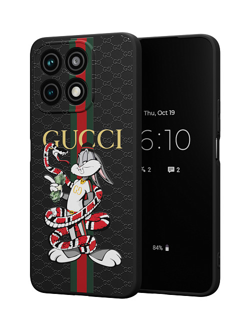 Силиконовый чехол для Honor X8a (4G) "NOVEL: Багз Банни Gucci"