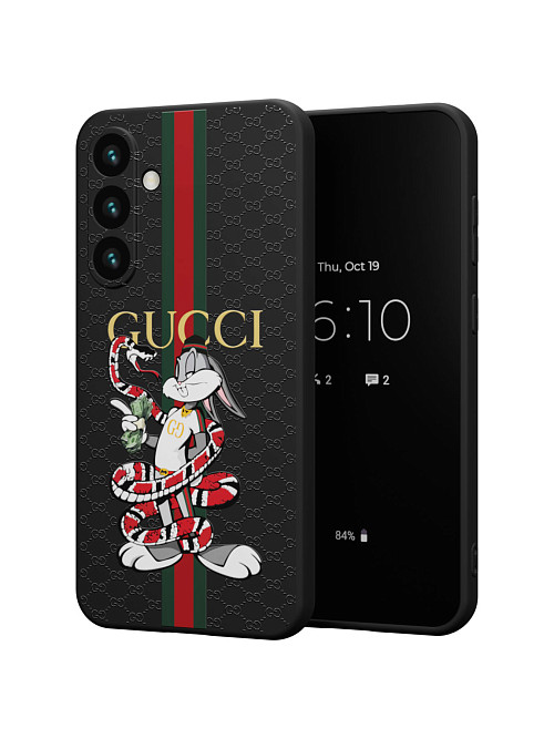 Силиконовый чехол для Samsung Galaxy S23 FE "NOVEL: Багз Банни Gucci"