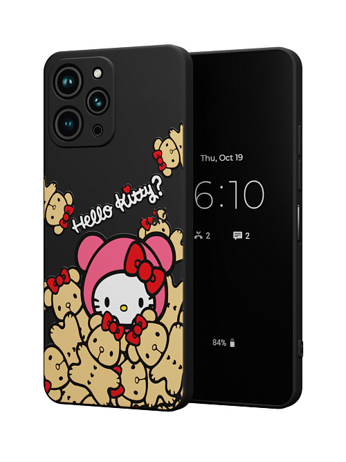 Силиконовый чехол для Xiaomi Redmi 12 "NOVEL: Хеллоу Китти и медведи"