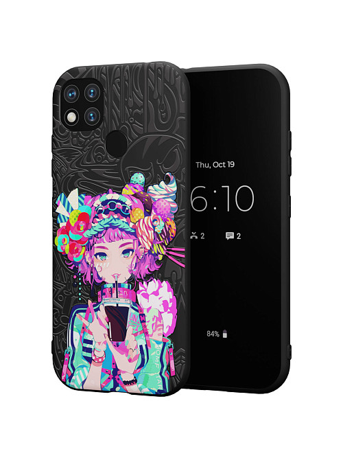 Силиконовый чехол для Xiaomi Redmi 9C "Lolipop girl"