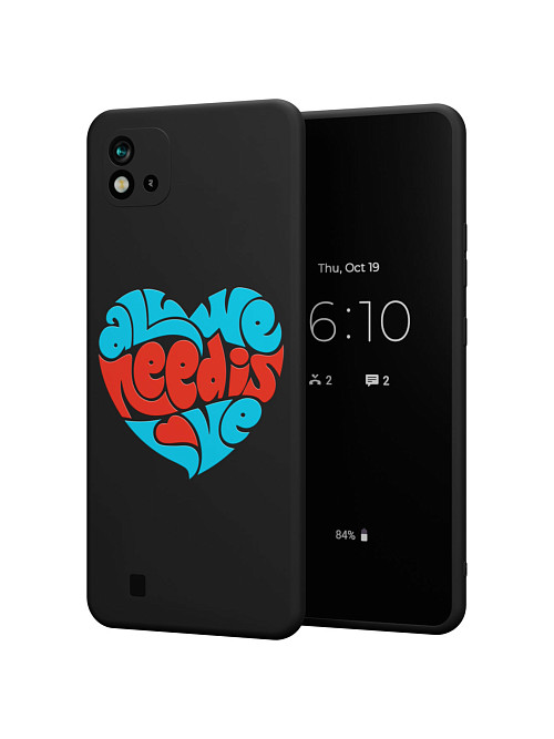 Силиконовый чехол для realme C11 2021 "All we needs love"