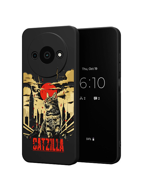 Силиконовый чехол для Xiaomi Redmi A3 "Catzilla"