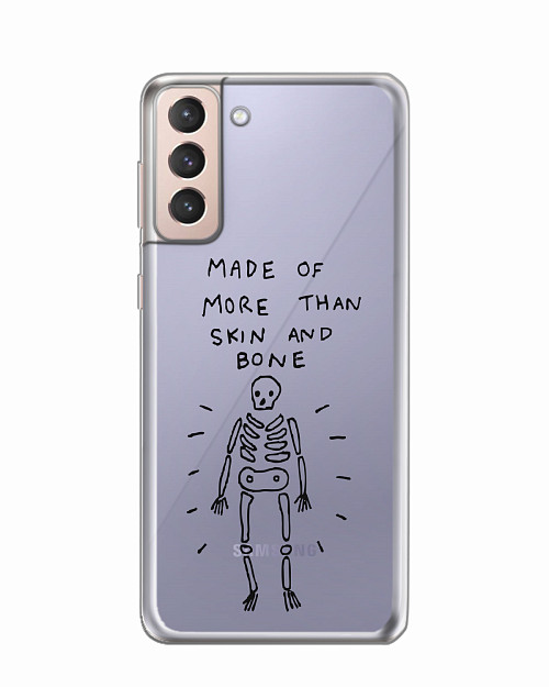 Силиконовый чехол для Samsung Galaxy S21 (5G) "Скелет"