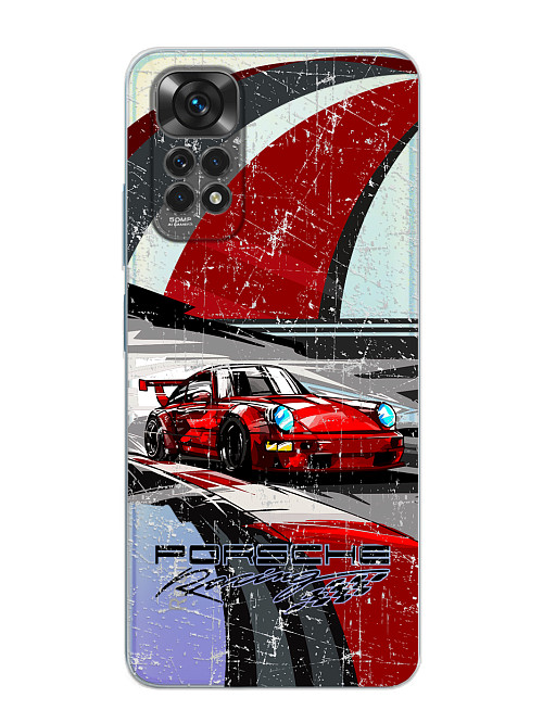 Силиконовый чехол для Xiaomi Redmi Note 11S (4G) Porsche 911