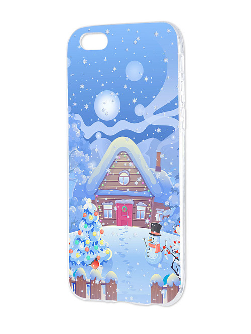 Силиконовый чехол для Apple iPhone 6S Снежный дом