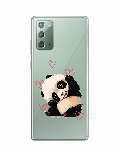 Силиконовый чехол для Samsung Galaxy Note 20 Милая панда