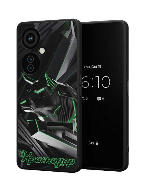 Силиконовый чехол для OnePlus Nord CE 3 Lite (5G) "Краснодар: Кибер бык"