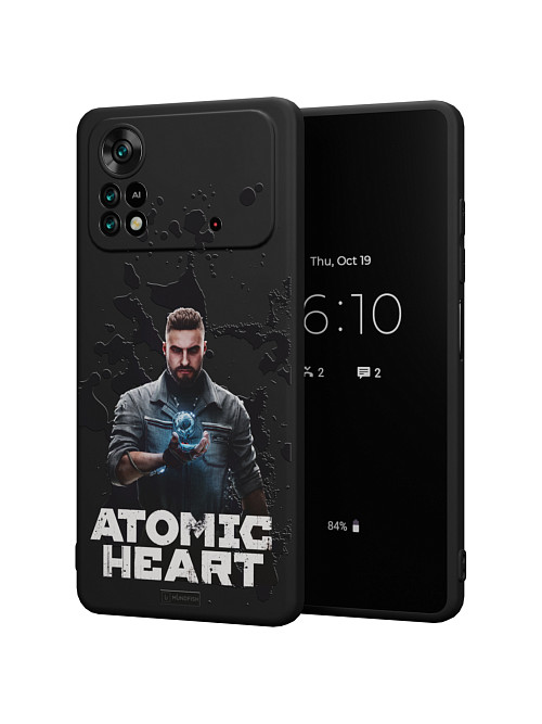 Силиконовый чехол для Poco X4 Pro (5G) "Atomic Heart: Товарищ Нечаев"