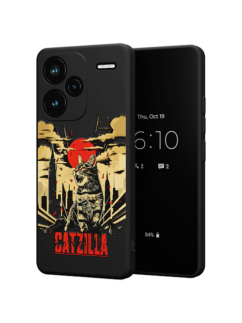 Силиконовый чехол для Xiaomi Redmi Note 13 Pro Plus (5G) "Catzilla"