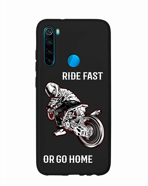 Силиконовый чехол для Xiaomi Redmi Note 8 Ride fast or go home