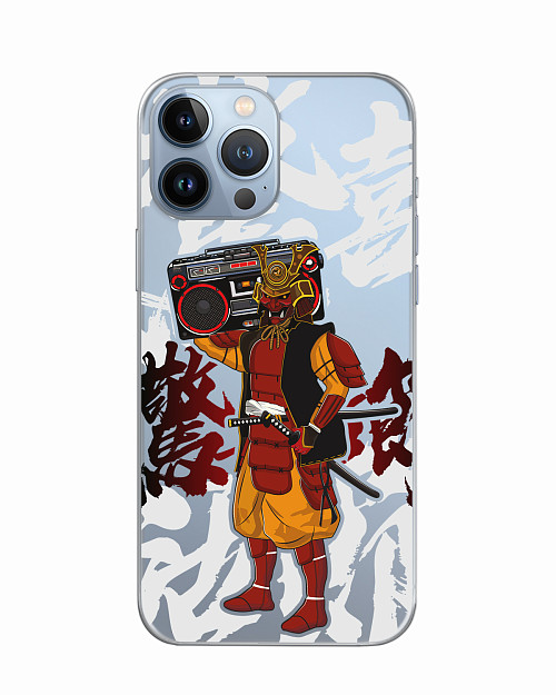 Силиконовый чехол для Apple iPhone 13 Pro Max Hip-hop Samurai