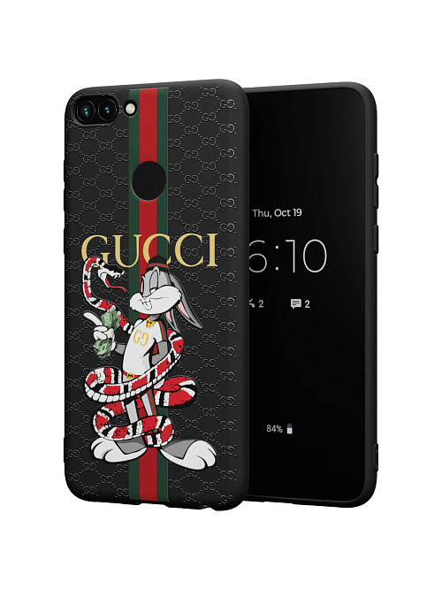 Силиконовый чехол для Huawei P Smart (2018) "NOVEL: Багз Банни Gucci"