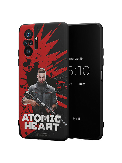 Силиконовый чехол для Xiaomi Redmi Note 10 Pro "Atomic Heart: Майор Нечаев"