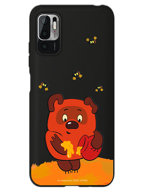 Силиконовый чехол для Xiaomi Redmi Note 10T "Винни-Пух: Медвежонок и мед"