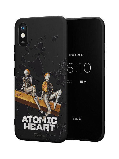 Силиконовый чехол для Xiaomi Redmi 9A "Atomic Heart: Боевые близняшки"