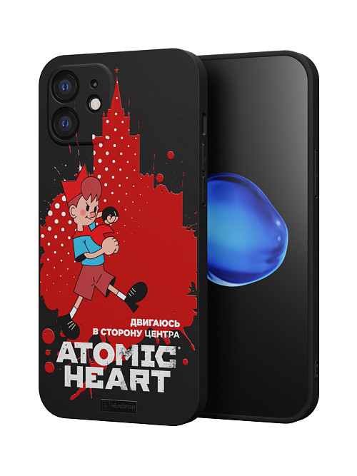 Силиконовый чехол для Apple iPhone 12 "Atomic Heart: В сторону центра"