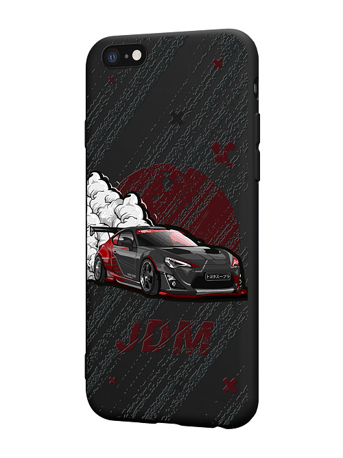 Силиконовый чехол для Apple iPhone 6 Plus "JDM чёрная машина"