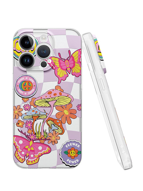 Силиконовый чехол для Apple iPhone 14 Pro "Flower power"