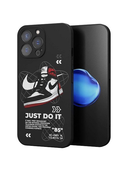 Силиконовый чехол для Apple iPhone 15 Pro Max "NOVEL: Just Do It"