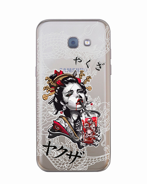 Силиконовый чехол для Samsung Galaxy A5 (2017) Geisha Bloody