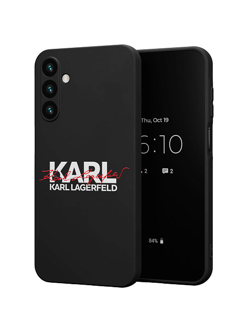 Силиконовый чехол для Samsung Galaxy A15 "NOVEL: Lagerfeld V.2"