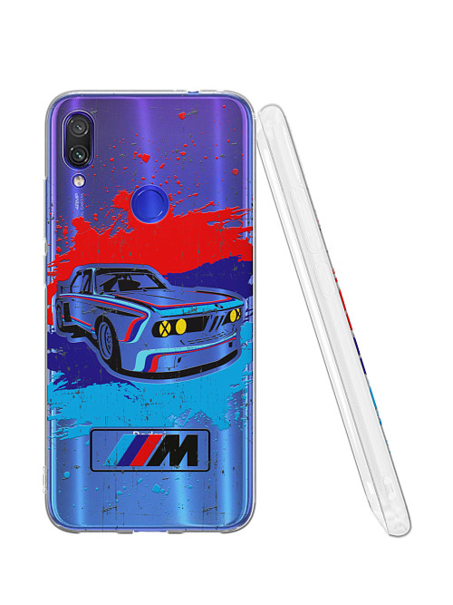 Силиконовый чехол для Xiaomi Redmi Note 7 Pro "BMW"