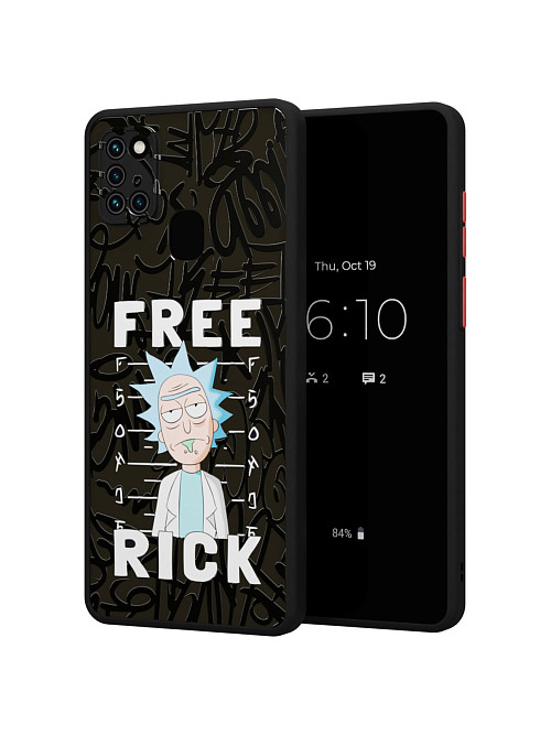 Противоударный чехол для Samsung Galaxy A21s "NOVEL: Free Rick"