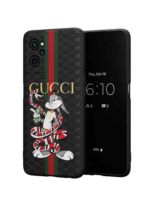 Силиконовый чехол для realme 9i "NOVEL: Багз Банни Gucci"