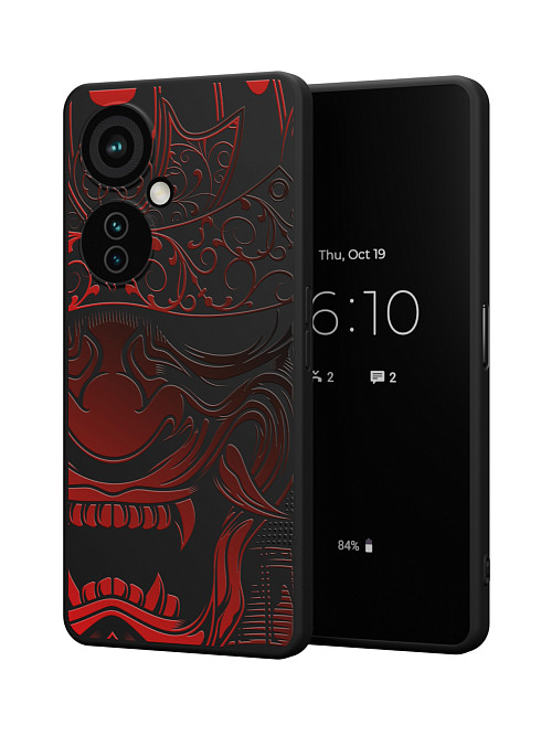 Силиконовый чехол для OnePlus Nord CE 3 Lite (5G) "Красная маска самурая"