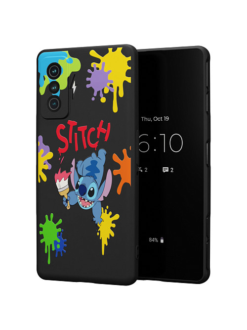 Силиконовый чехол для Xiaomi Redmi K50 Gaming Edition "NOVEL: Ститч paints"