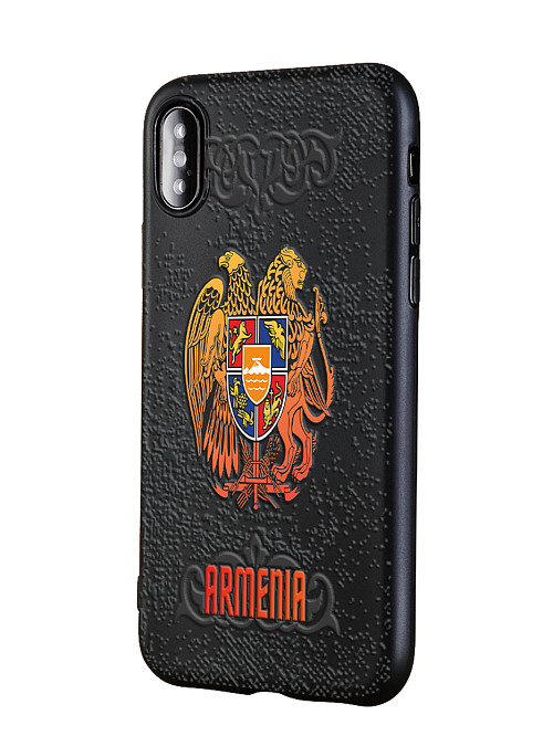 Силиконовый чехол для Apple iPhone X "Герб Армении"