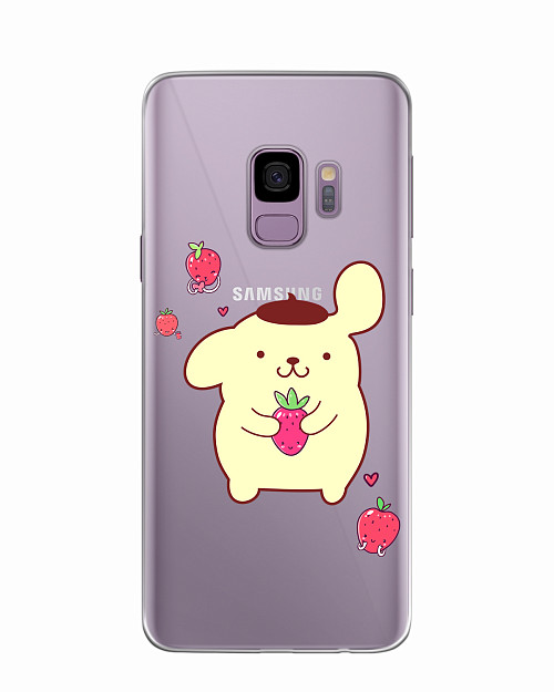Силиконовый чехол для Samsung Galaxy S9 Собачка с ягодой