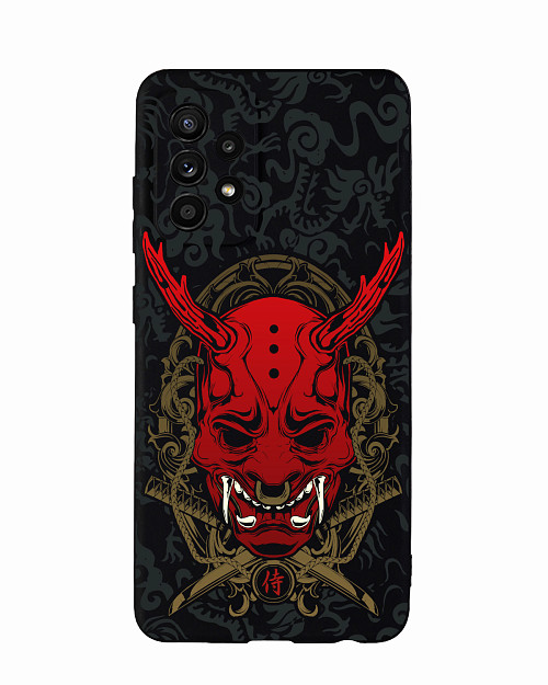 Силиконовый чехол для Samsung Galaxy A52 (4G) "Red Oni mask"