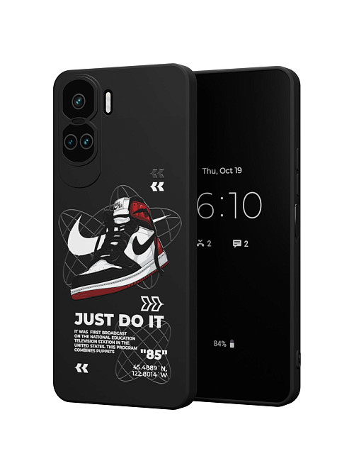 Силиконовый чехол для Honor 90 Lite "NOVEL: Just Do It"