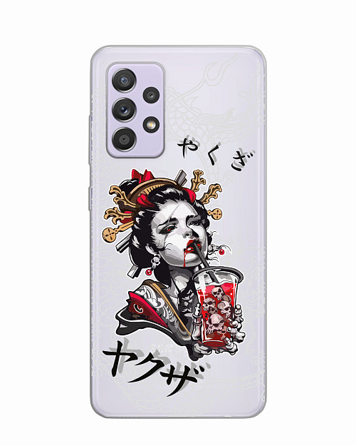 Силиконовый чехол для Samsung Galaxy A52 (4G) "Geisha Bloody"