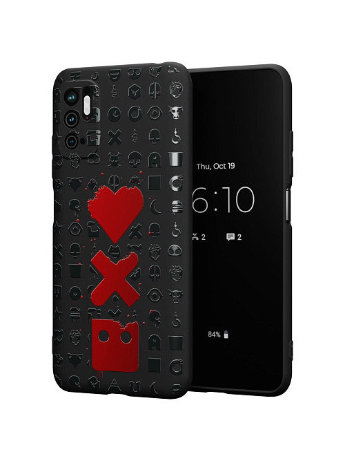 Силиконовый чехол для Xiaomi Redmi Note 10T "Love Death Robots"