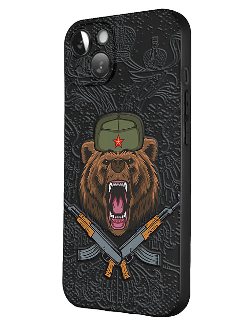 Силиконовый чехол для Apple iPhone 13 Русский медведь