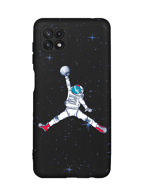 Силиконовый чехол для Samsung Galaxy A22S (5G) Космический баскетбол