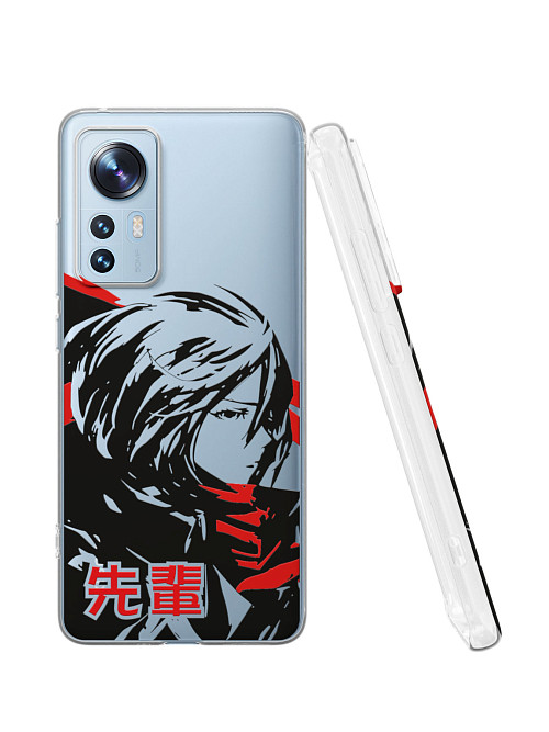 Силиконовый чехол для Xiaomi 12 "Атака титанов - Mikasa Ackerman"