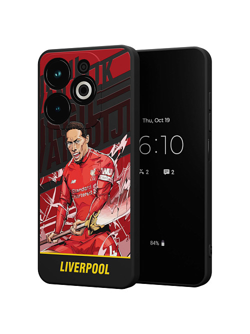 Силиконовый чехол для Infinix HOT 40i "NOVEL: Liverpool"