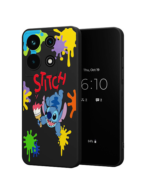 Силиконовый чехол для Infinix Note 30 "NOVEL: Stitch paints"