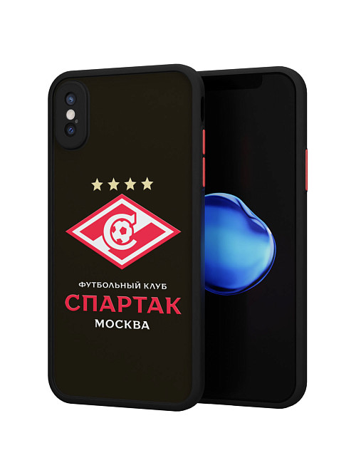 Противоударный чехол для Apple iPhone Xs "Спартак - чемпион"