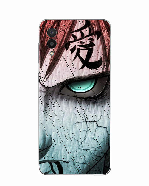 Силиконовый чехол для Samsung Galaxy A02 Naruto Shippuden - Gaara grimm face