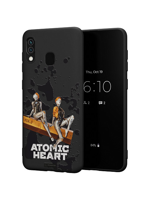 Силиконовый чехол для Samsung Galaxy A30 "Atomic Heart: Боевые близняшки"